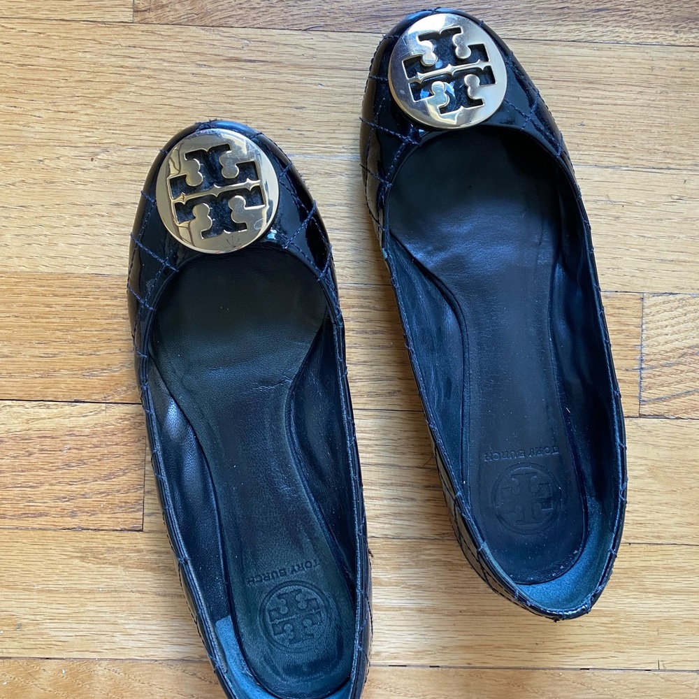 Tory Burch Quinn Quilted Ballet Flat, Black